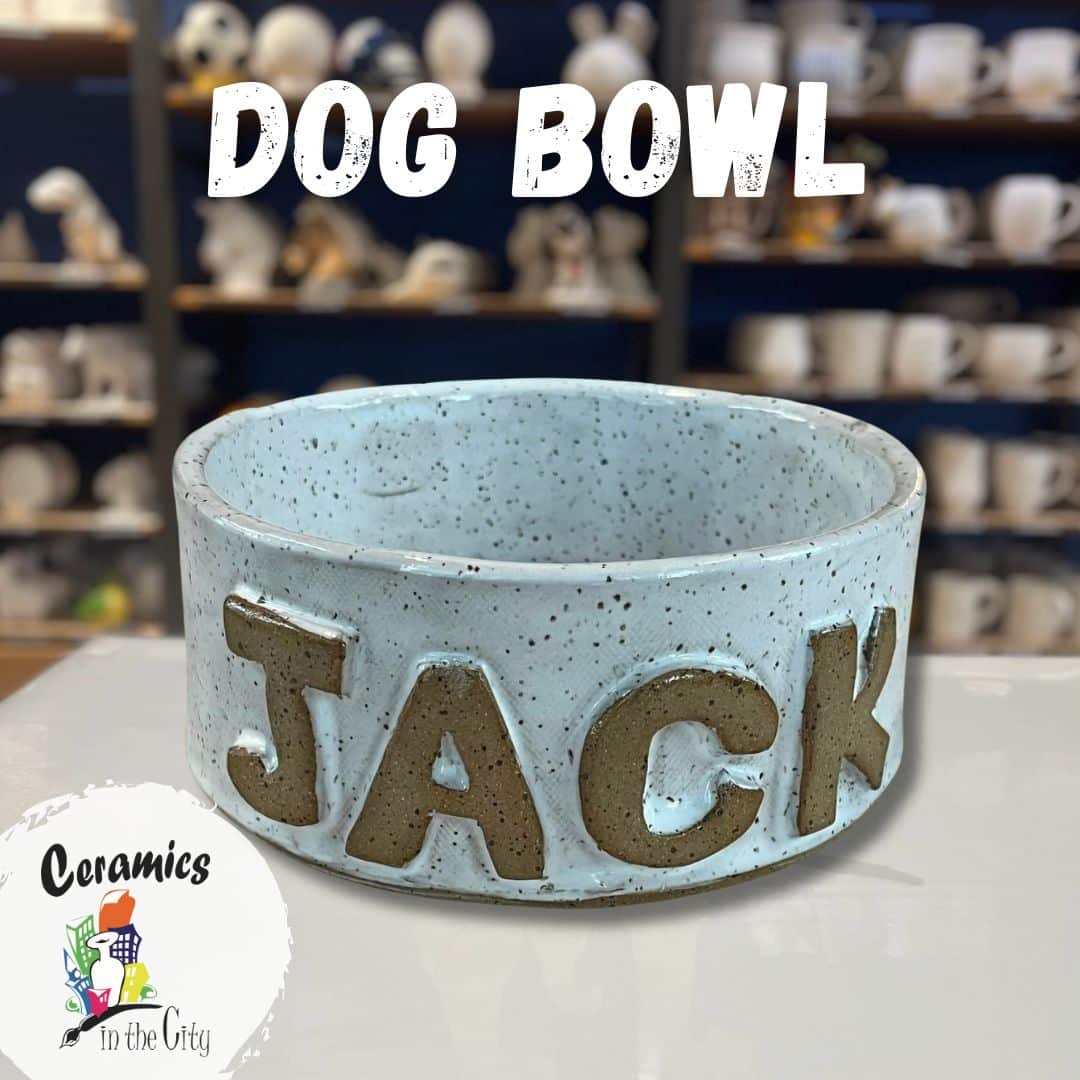 Handmade dog bowl