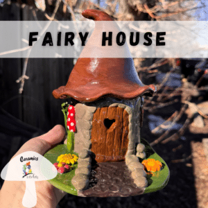 Clay hand building fairy house class